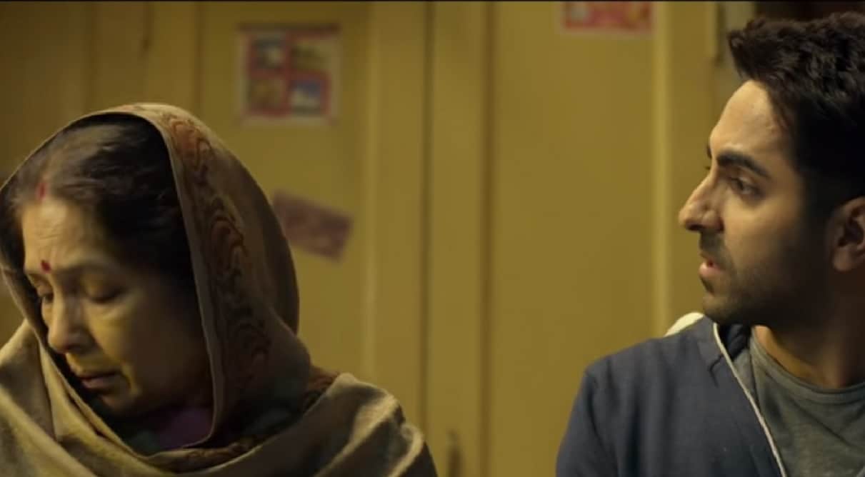 Neena Gupta and Ayushmann Khurrana in a still from Badhaai Ho